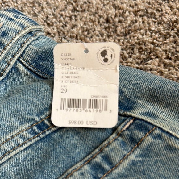 Free people Parmer Denim Blue Women's Shorts - Picture 2 of 6